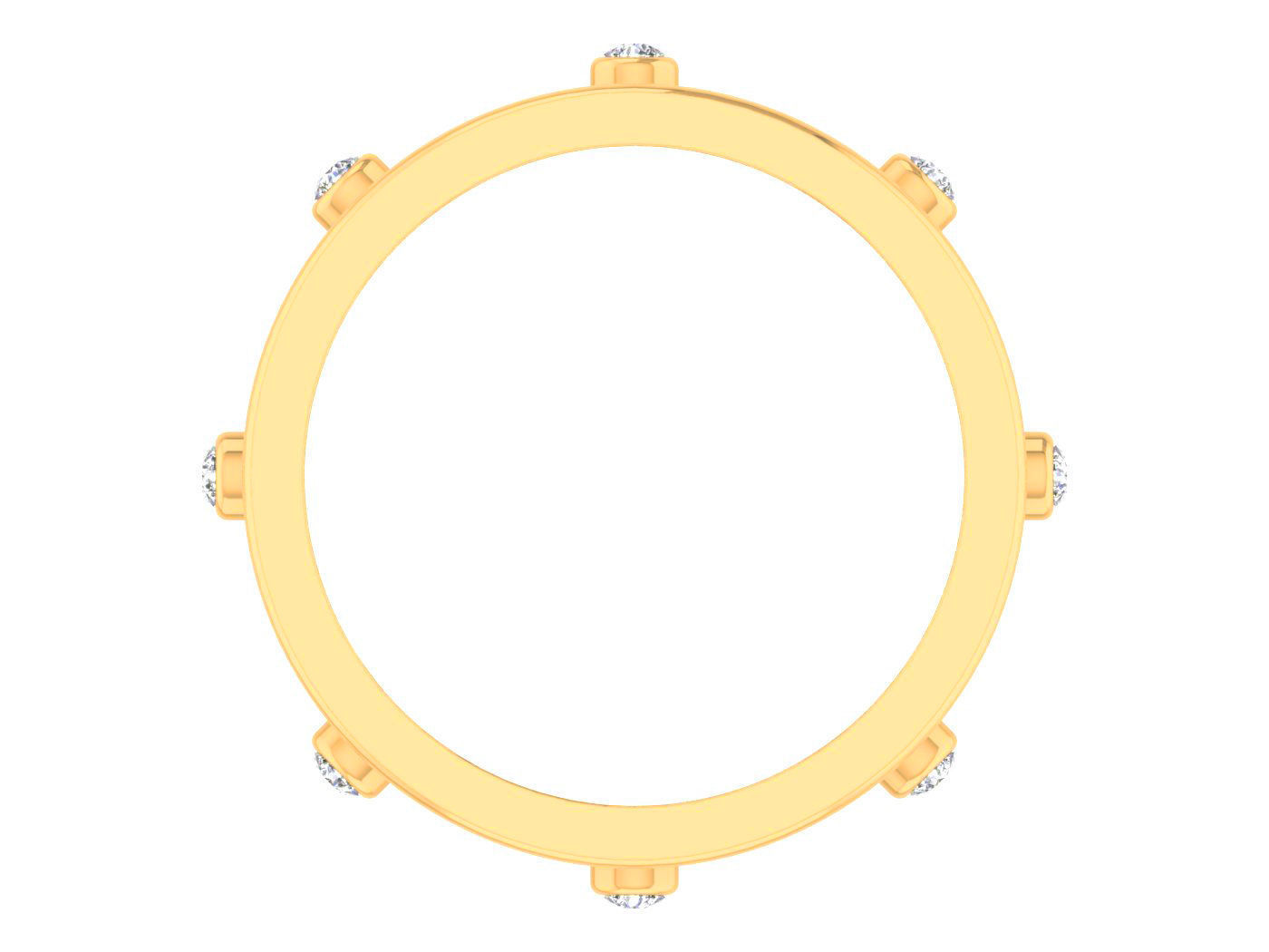 Diamond band ring 3dm stl obj gltf glb 3mf renders details 3D print model_6