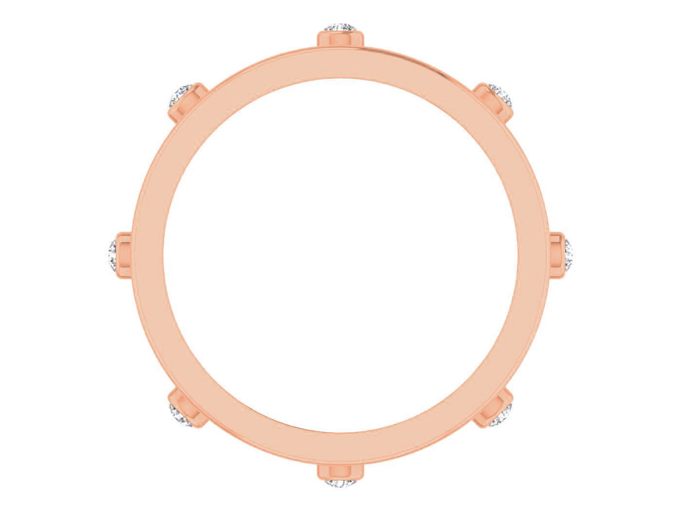 Diamond band ring 3dm stl obj gltf glb 3mf renders details 3D print model_5