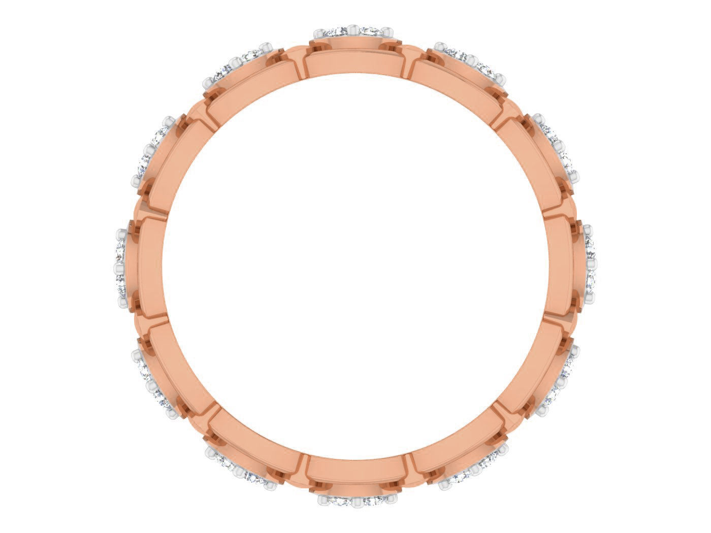 Diamond band ring 3dm stl obj gltf glb 3mf renders details 3D print model_6