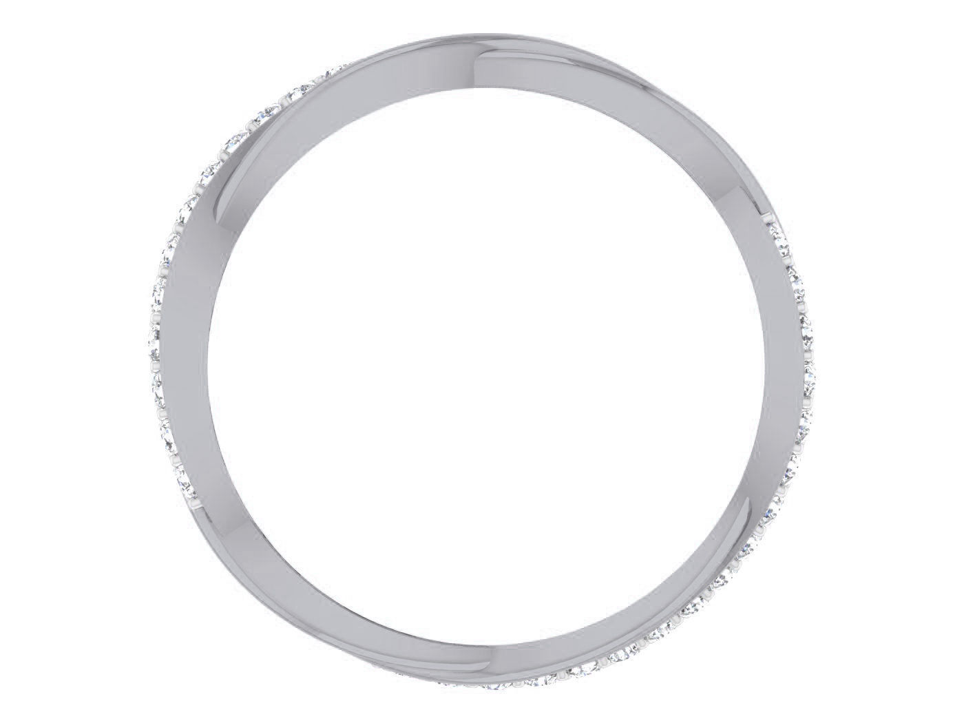 Wire Mesh Diamond band ring 3dm stl obj gltf glb 3mf renders 3D print model_5