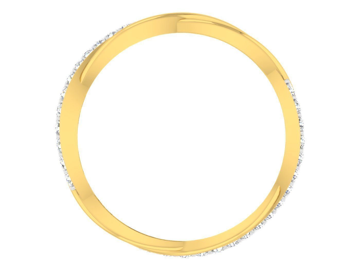 Wire Mesh Diamond band ring 3dm stl obj gltf glb 3mf renders 3D print model_4