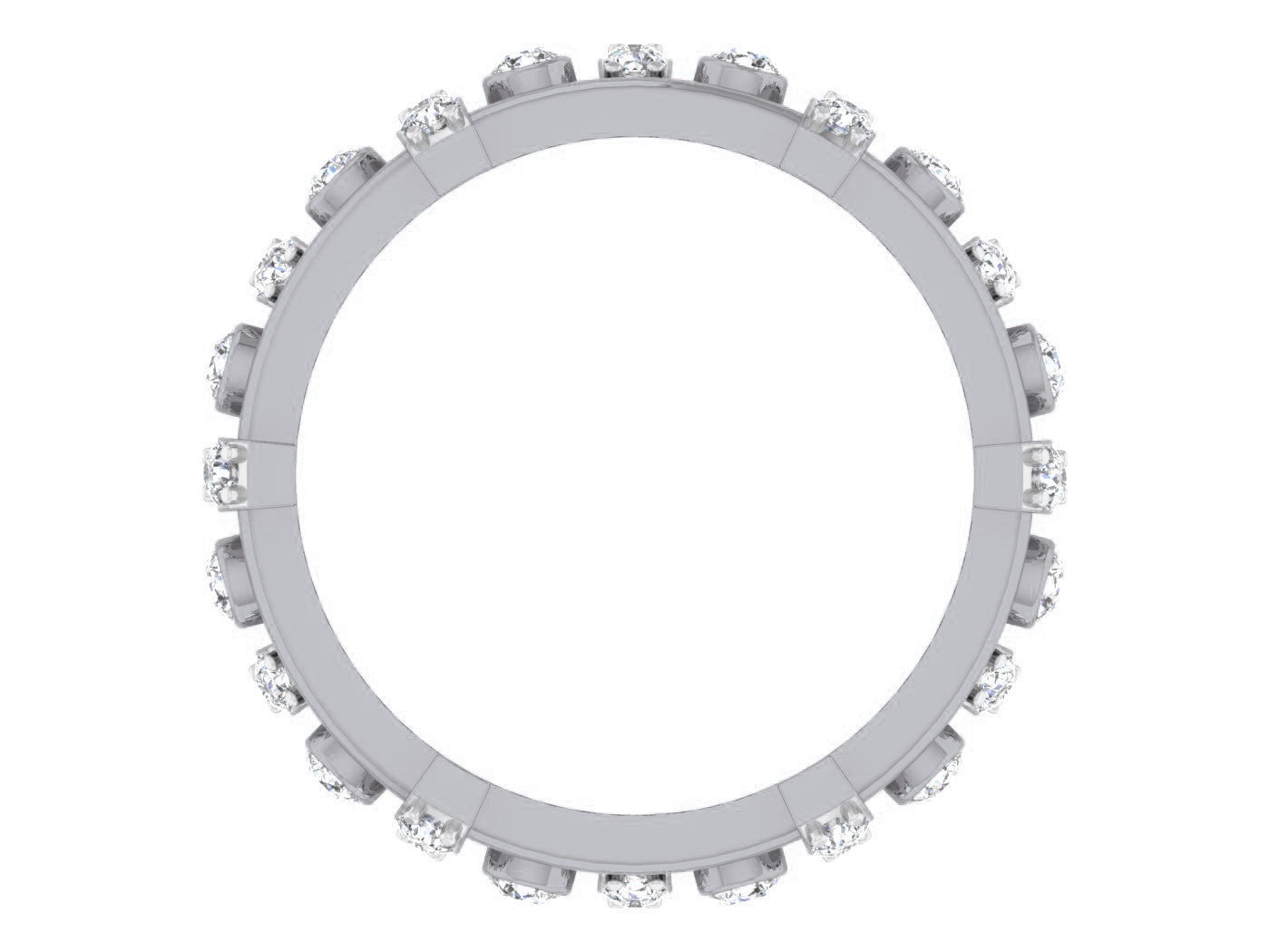 Diamond band ring 3dm stl obj gltf glb 3mf renders details 3D print model_5