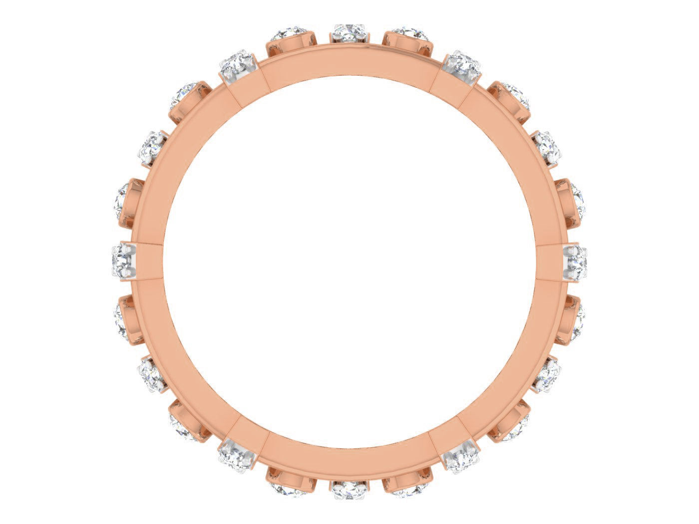 Diamond band ring 3dm stl obj gltf glb 3mf renders details 3D print model_6