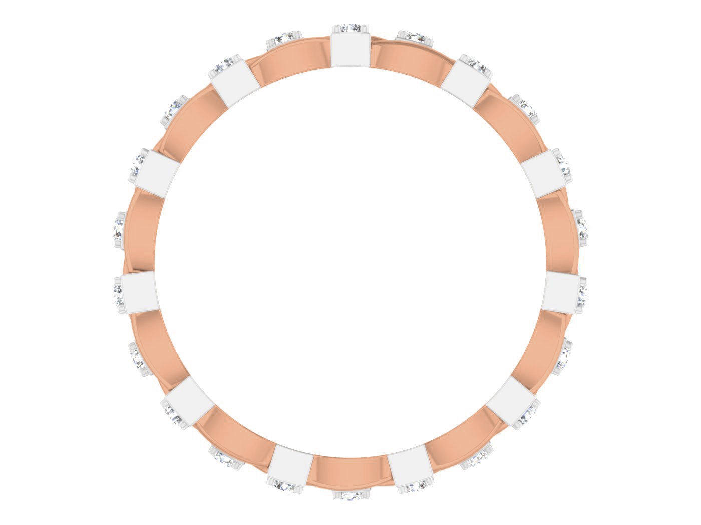 Diamond band ring 3dm stl obj gltf glb 3mf renders details 3D print model_6