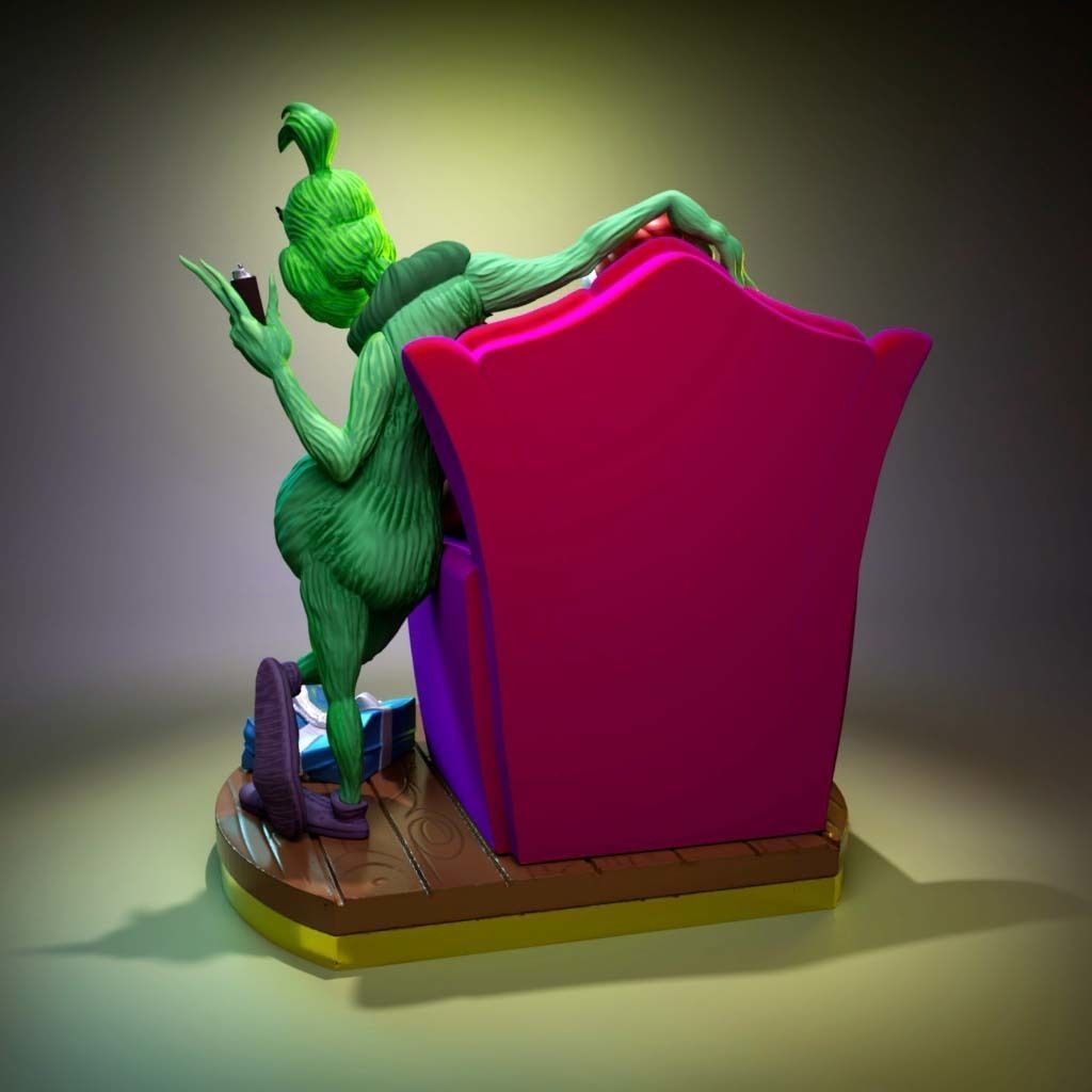 The Grinch and Santa Claus 3D print model_3