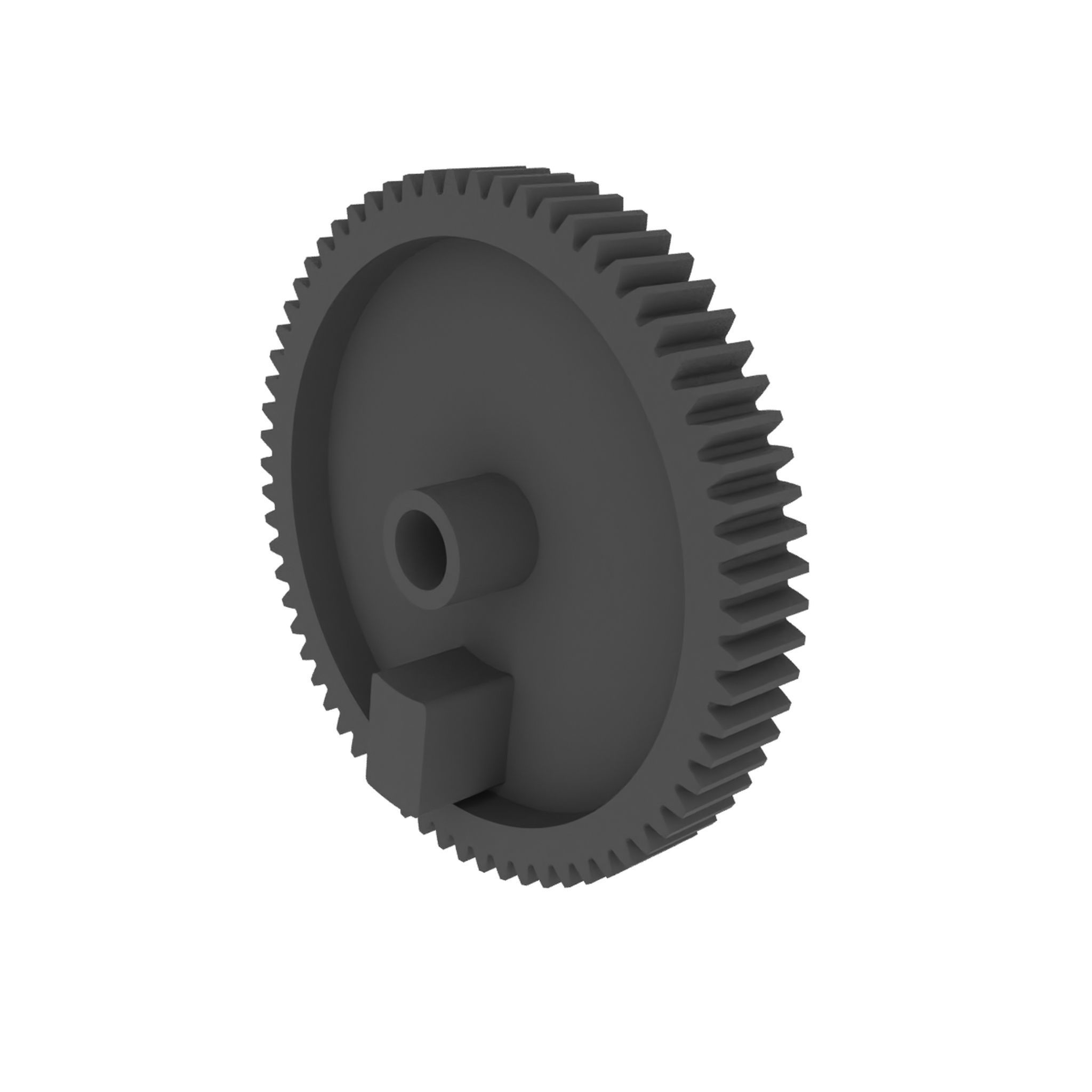 Gear actuator for trunk lock Mitsubishi Pajero Sport 3D print model_3