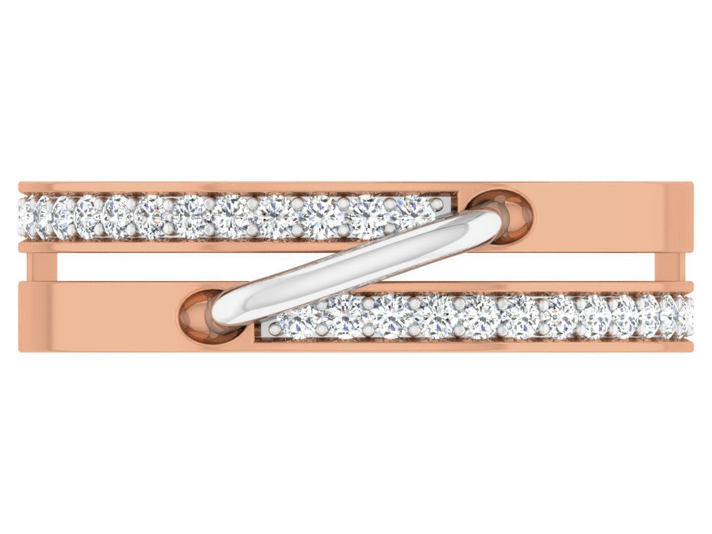 Diamond band ring 3dm stl obj gltf glb 3mf renders details 3D print model_12