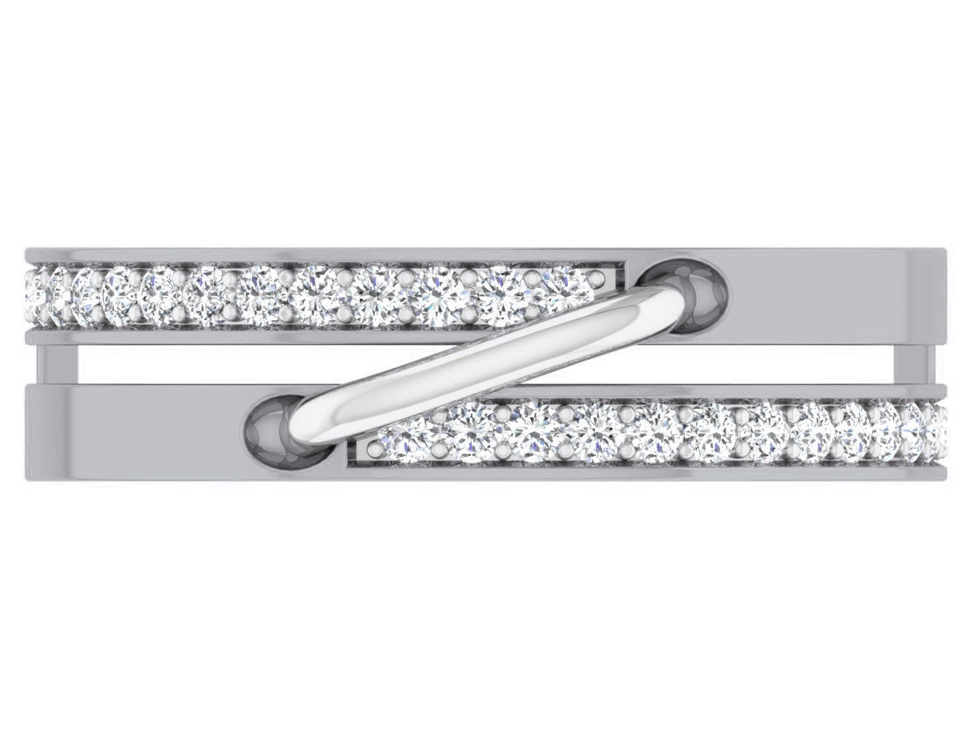 Diamond band ring 3dm stl obj gltf glb 3mf renders details 3D print model_11