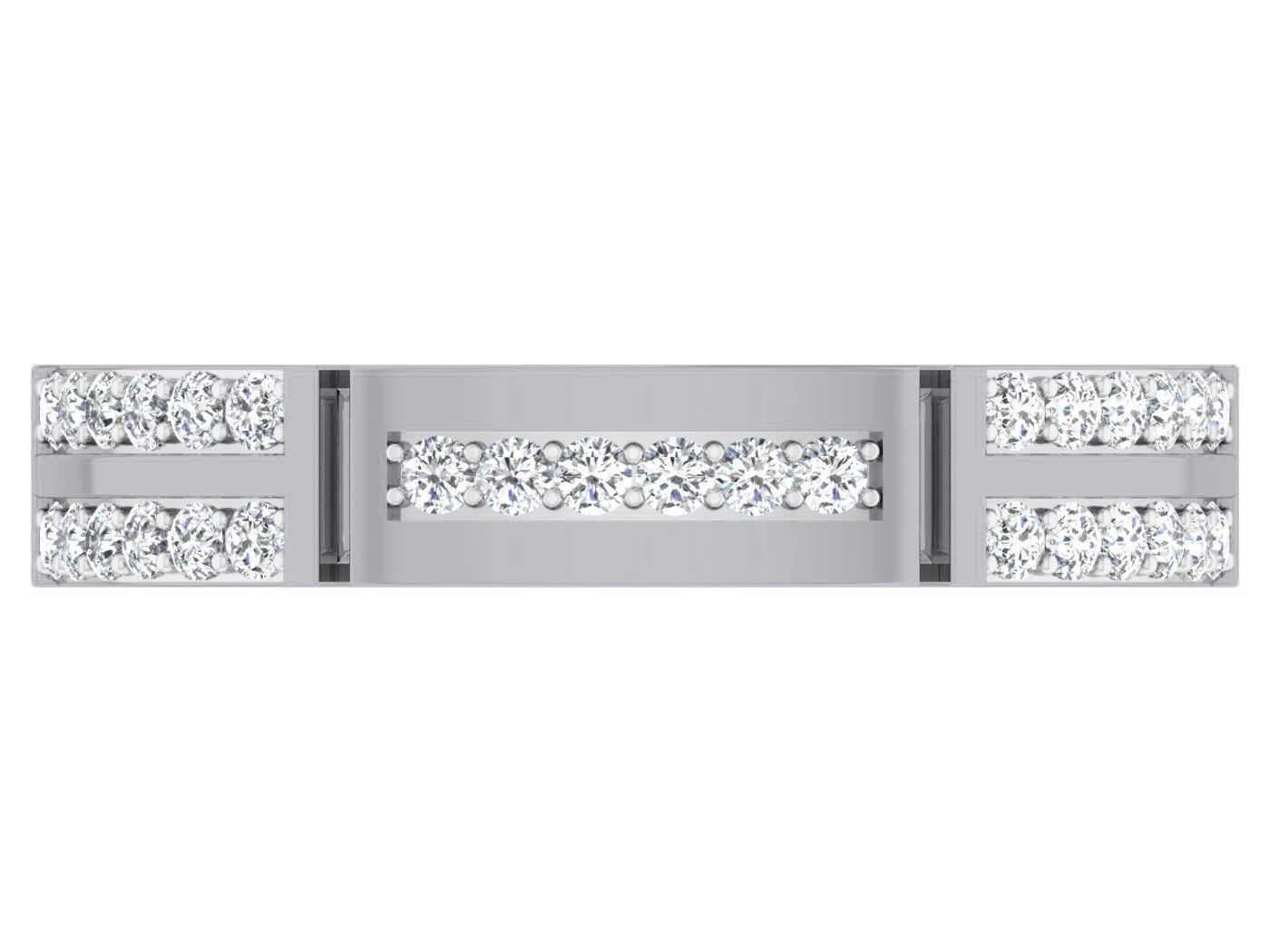 Diamond band ring 3dm stl obj gltf glb 3mf renders details 3D print model_12