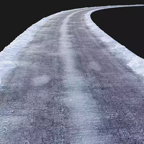 Winter road editable