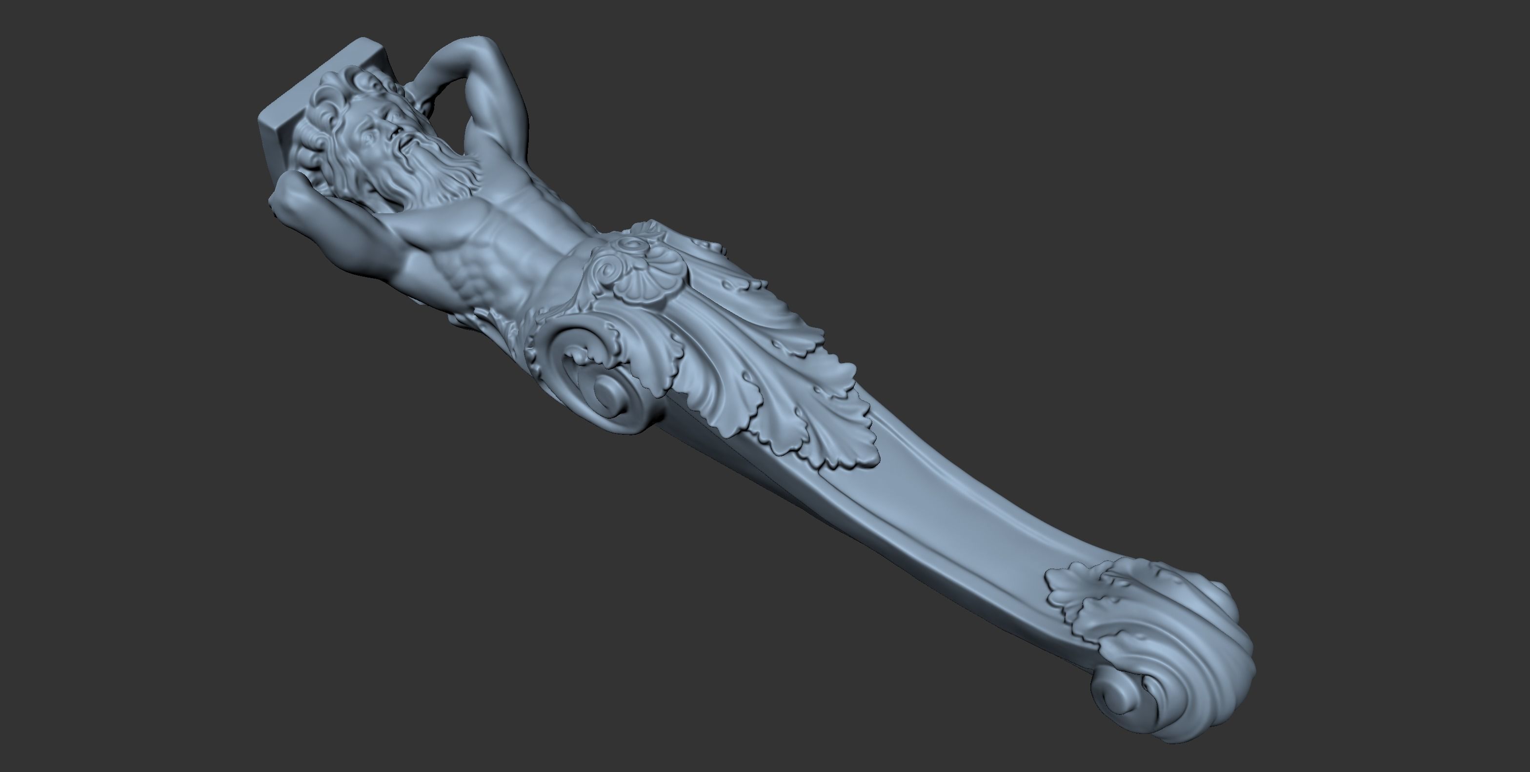 3Dk Man Brcket Pro 3D Print and CNC Model 3D model_3