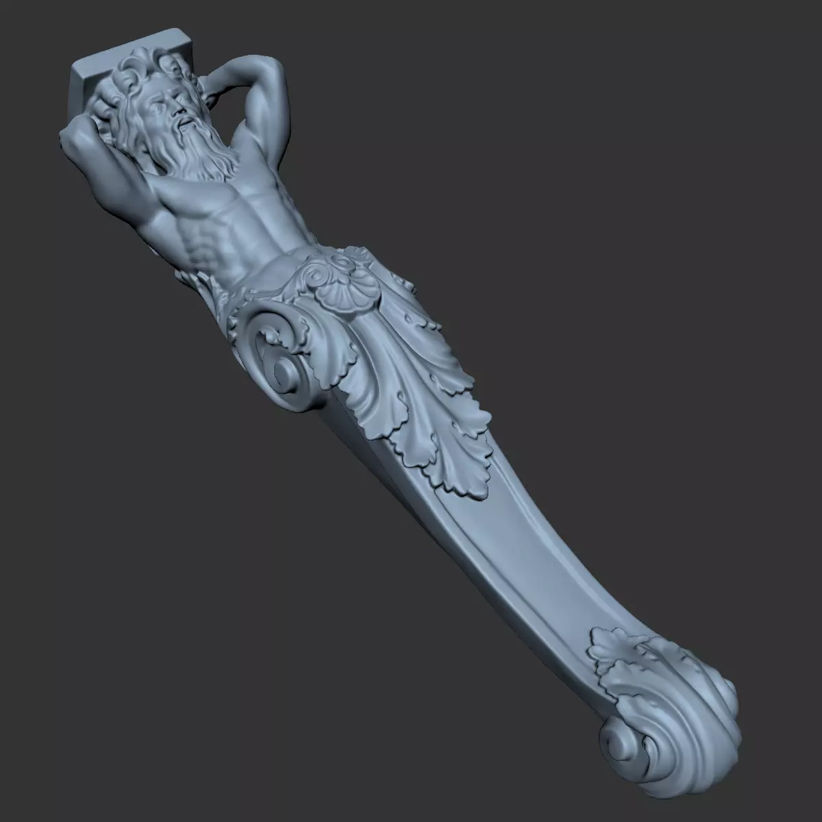 3Dk Man Brcket Pro 3D Print and CNC Model 3D model_0