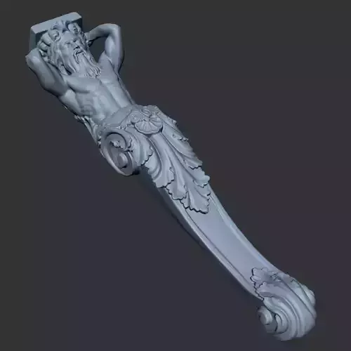 3Dk Man Brcket Pro 3D Print and CNC Model