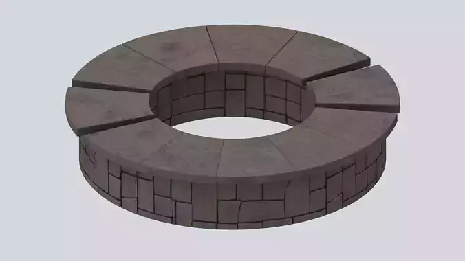 Furniture Outdoor benches Curved Stone Bench