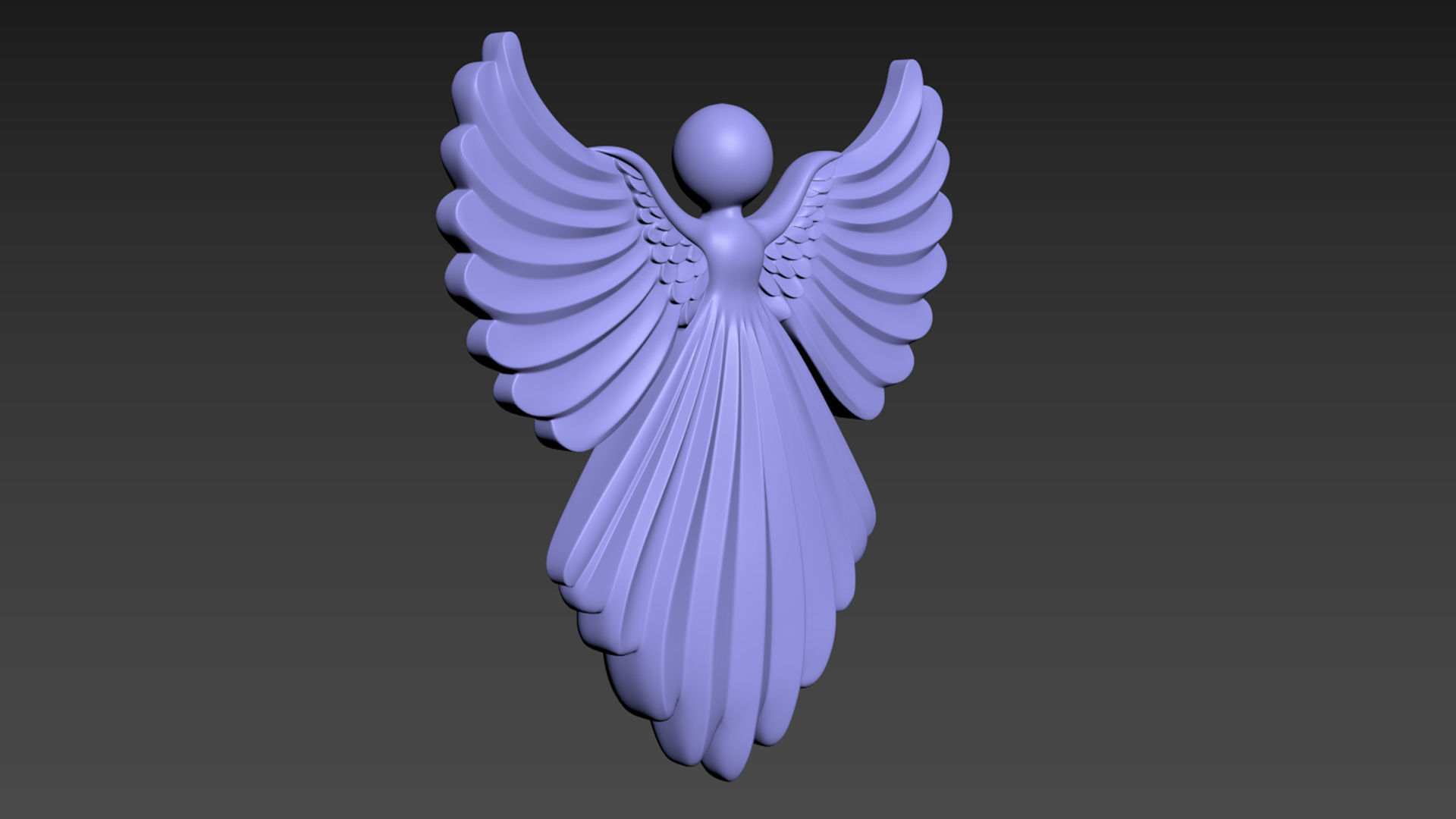 Cristmas Angel 3D print model_5