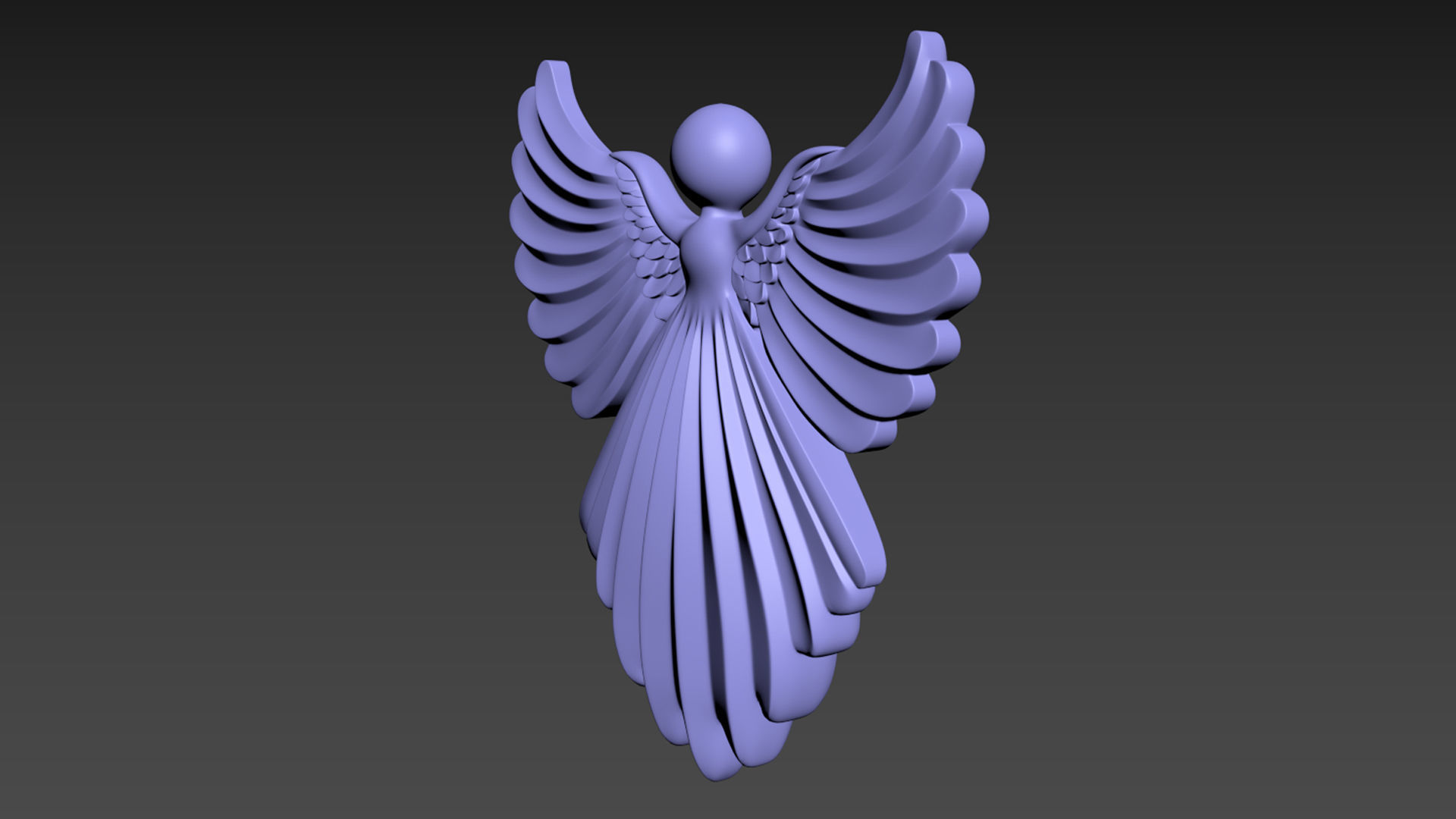 Cristmas Angel 3D print model_14