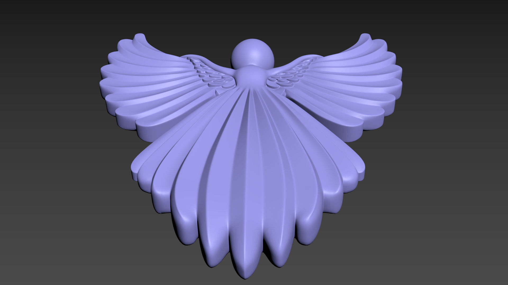 Cristmas Angel 3D print model_18