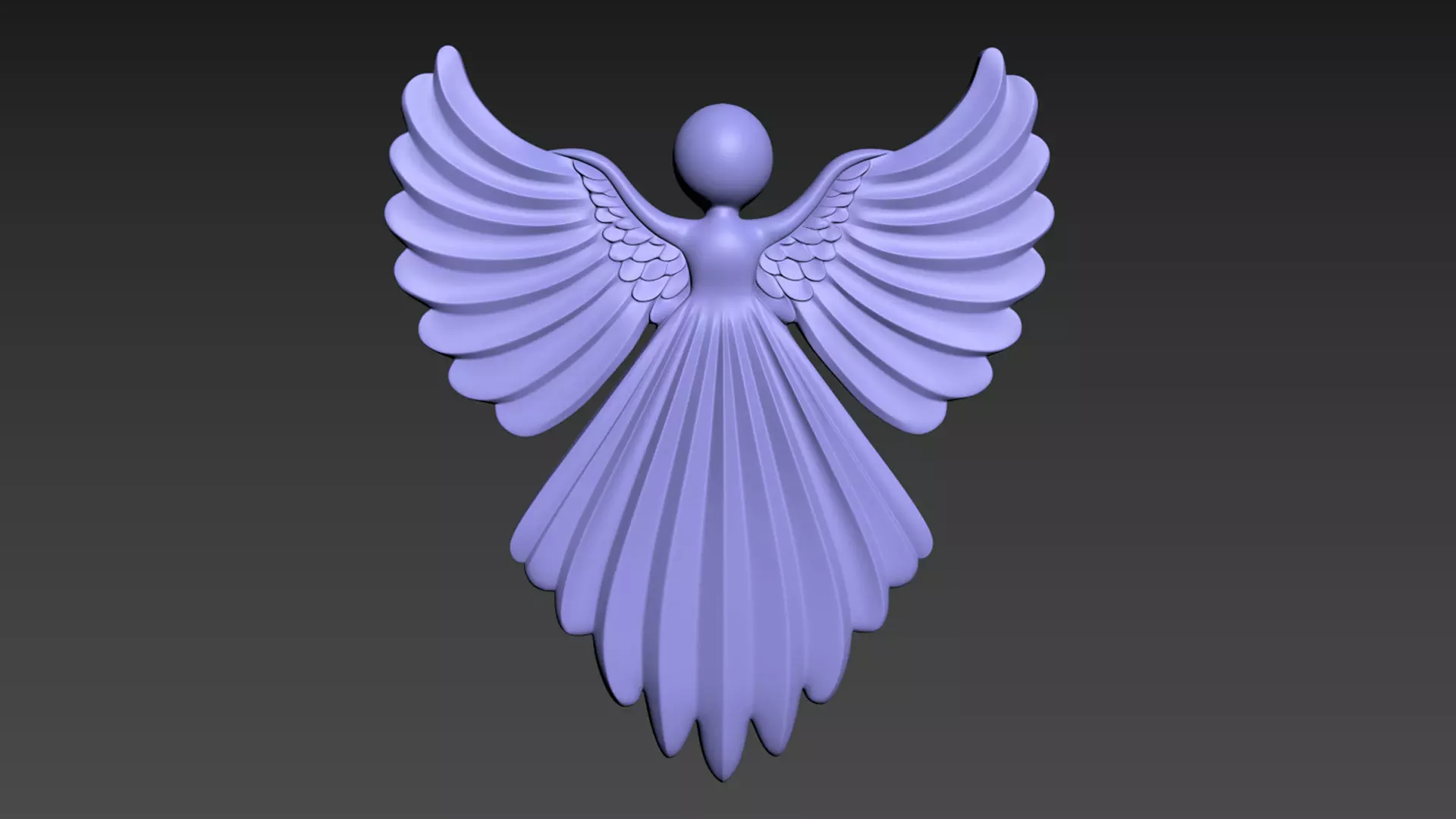 Cristmas Angel 3D print model_0