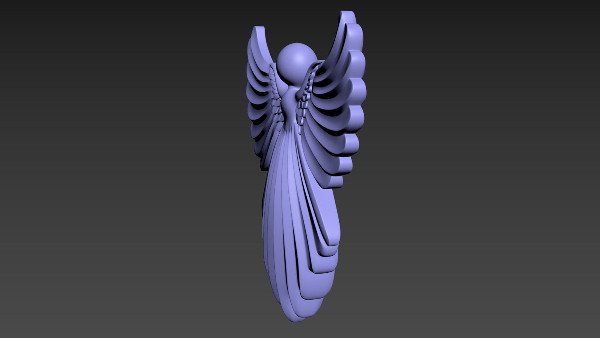 Cristmas Angel 3D print model_12