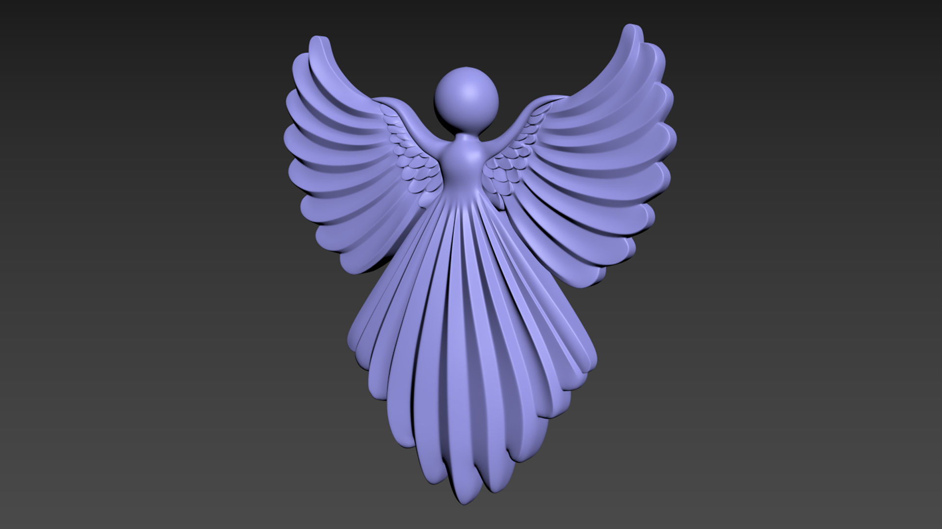 Cristmas Angel 3D print model_16