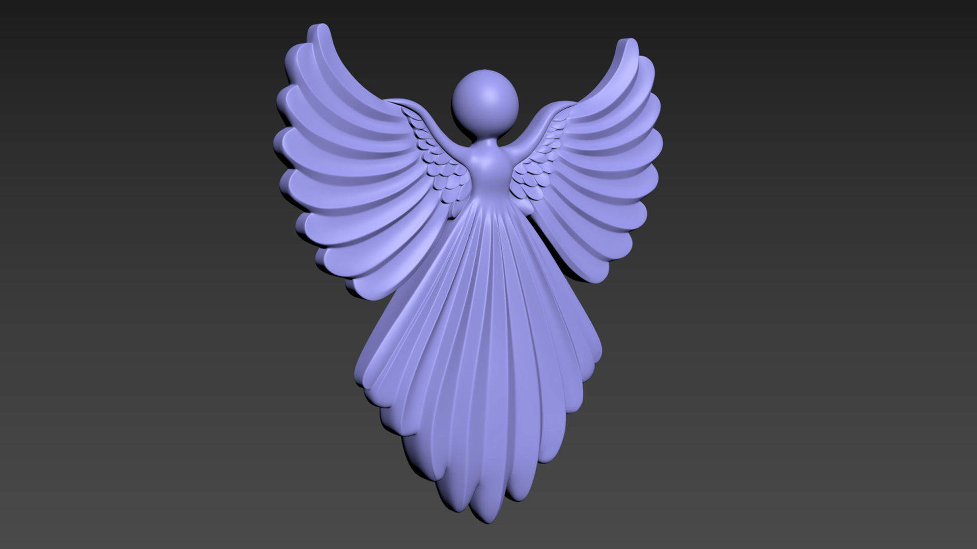 Cristmas Angel 3D print model_4