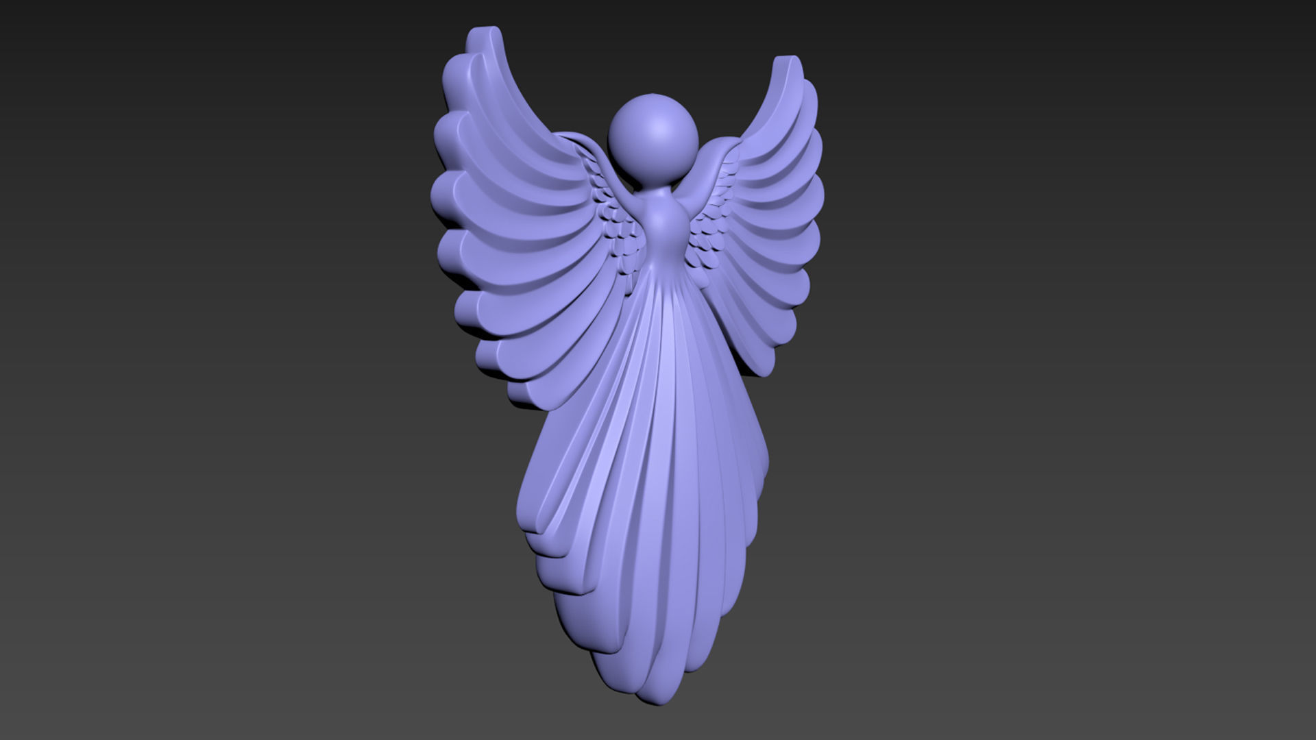 Cristmas Angel 3D print model_6