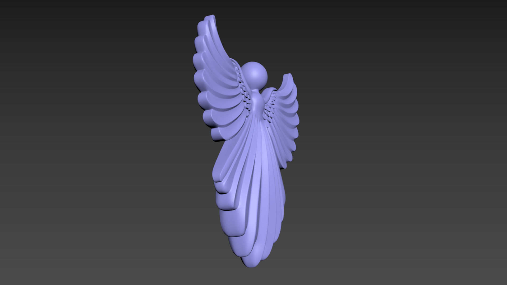 Cristmas Angel 3D print model_19