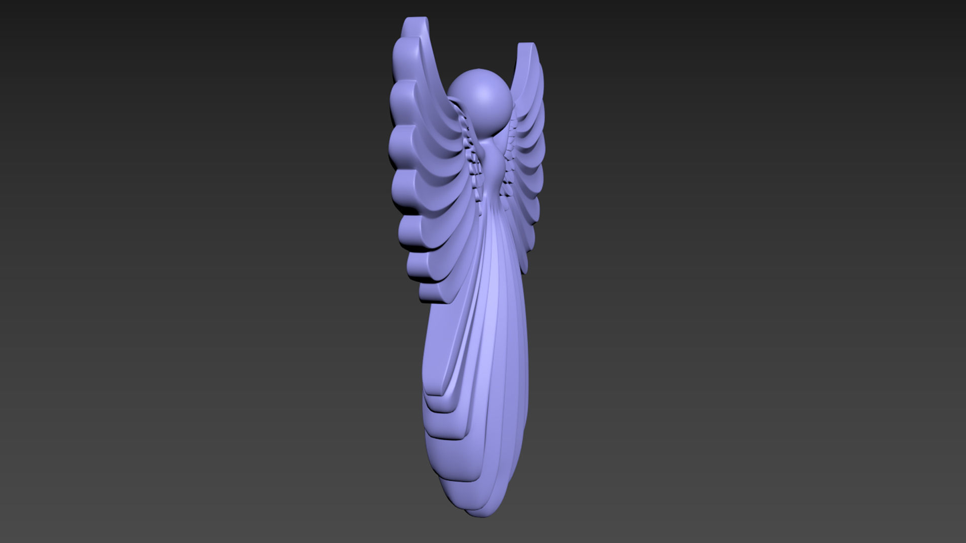 Cristmas Angel 3D print model_8