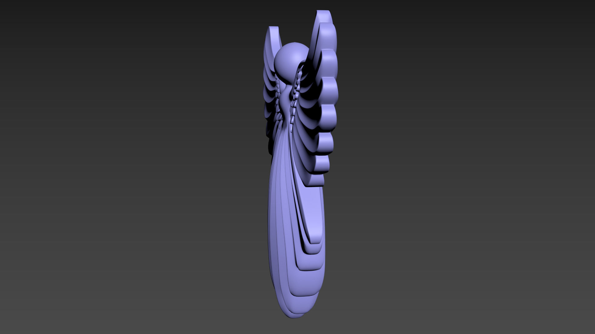 Cristmas Angel 3D print model_11