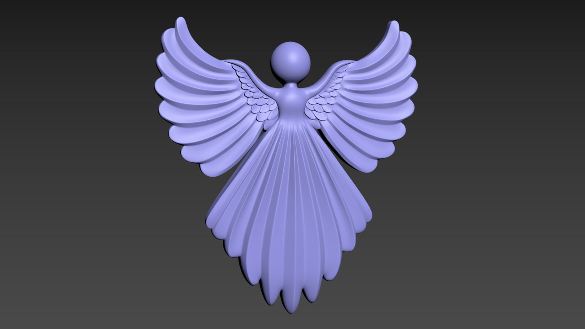 Cristmas Angel 3D print model_2