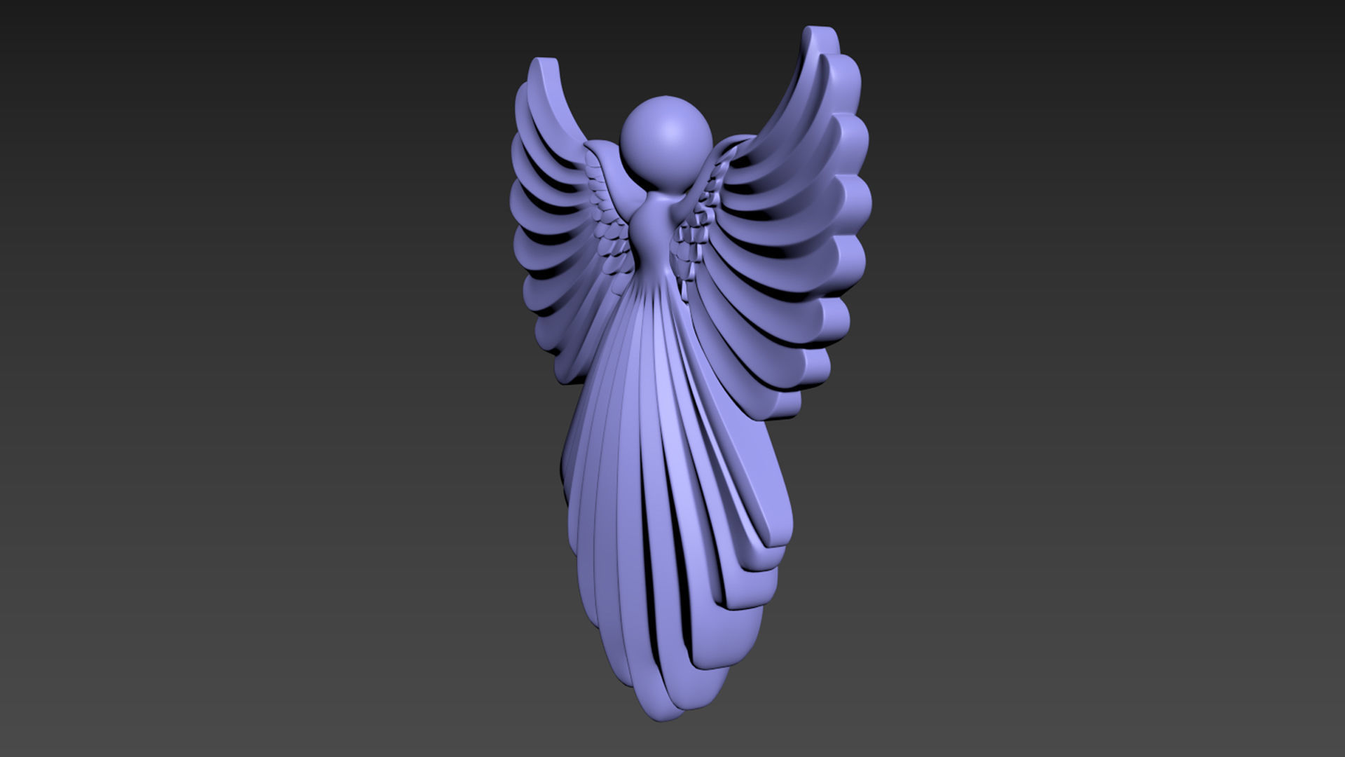 Cristmas Angel 3D print model_13