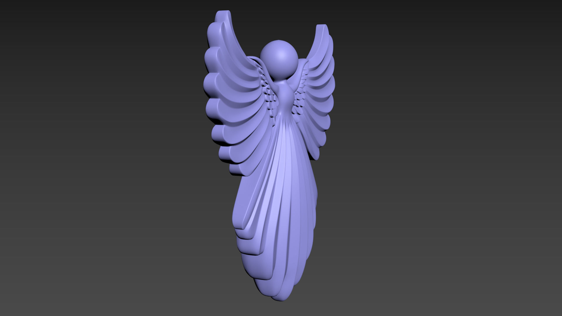 Cristmas Angel 3D print model_7
