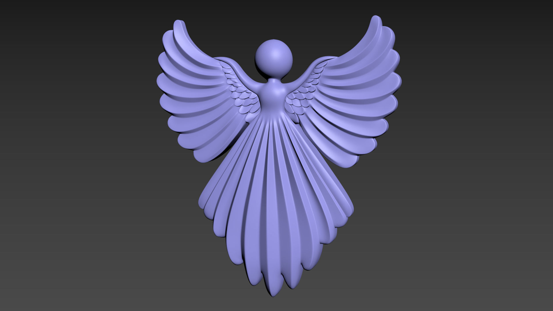 Cristmas Angel 3D print model_17