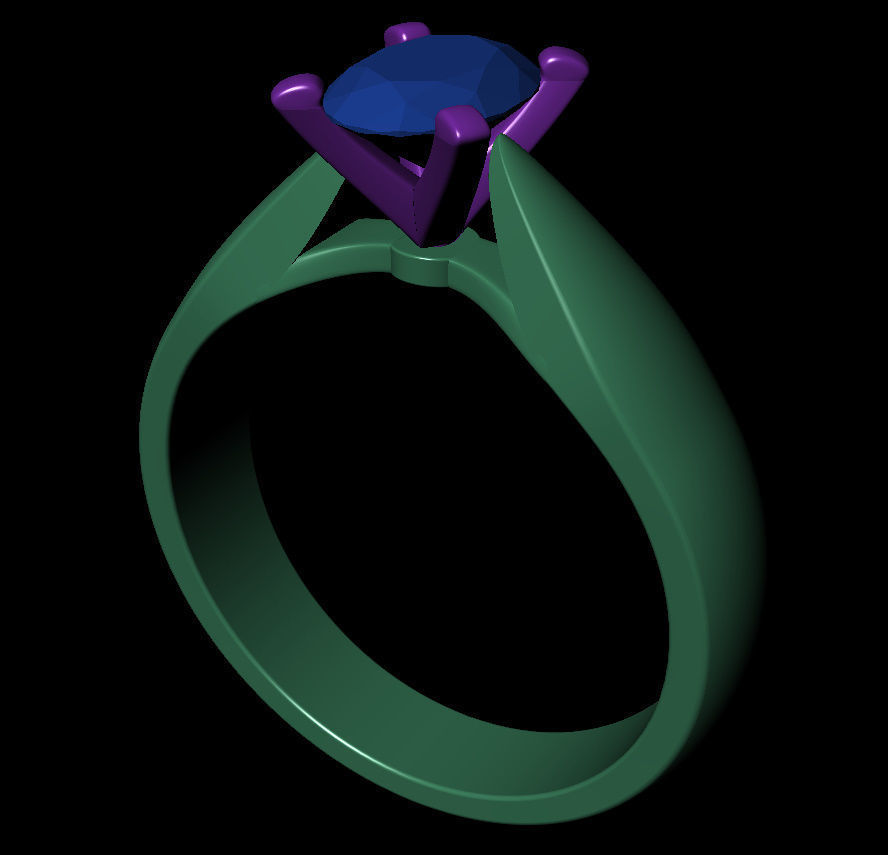 Oval 0-75-CT Quarter Round Profile Shank Width 3-75mm 3D print model_8