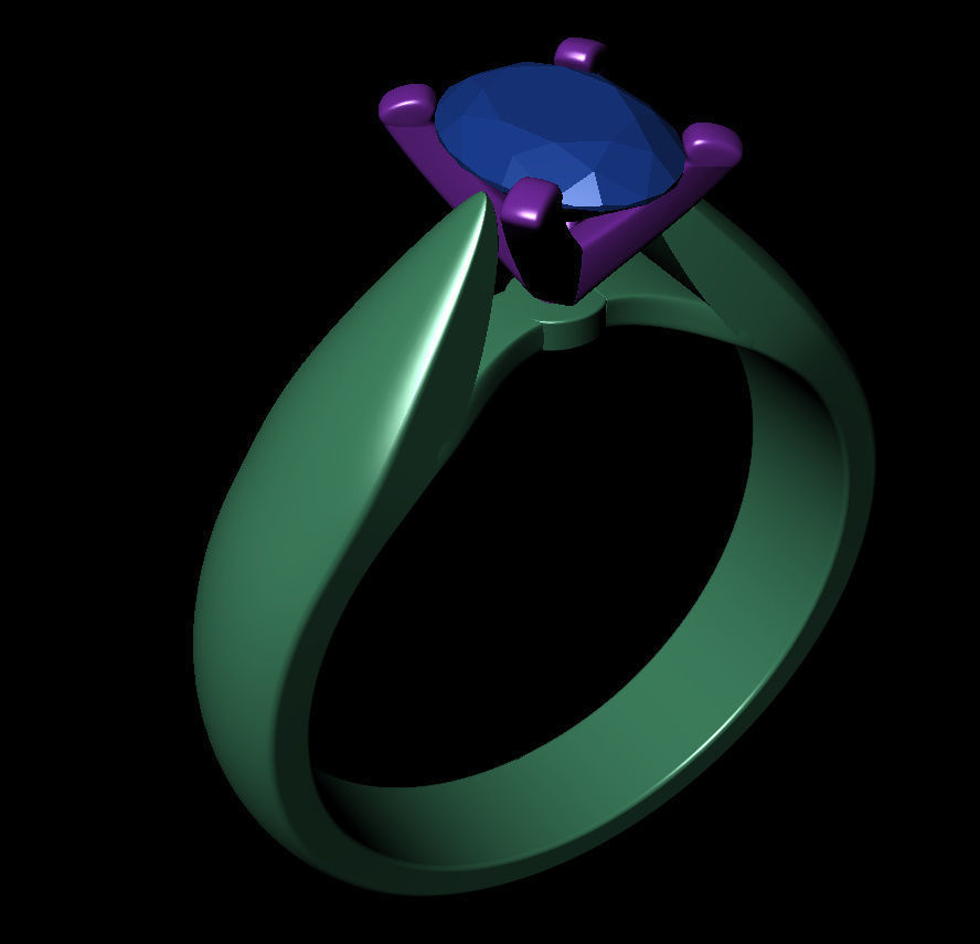 Oval 0-75-CT Quarter Round Profile Shank Width 3-75mm 3D print model_9