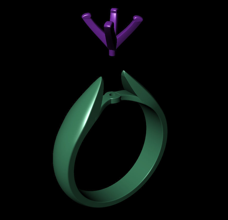 Oval 0-75-CT Quarter Round Profile Shank Width 3-75mm 3D print model_7