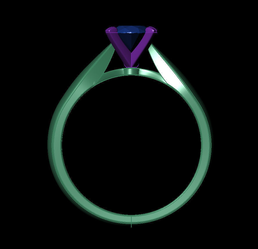 Oval 0-75-CT Quarter Round Profile Shank Width 3-75mm 3D print model_14