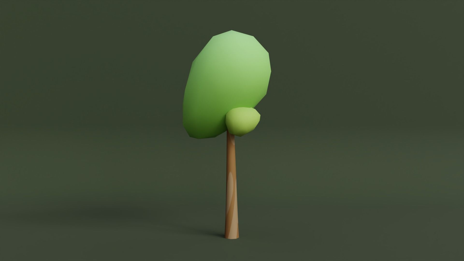 Stylized Tree - Low Poly Assets No 1 Low-poly 3D model Free low-poly 3D model_8