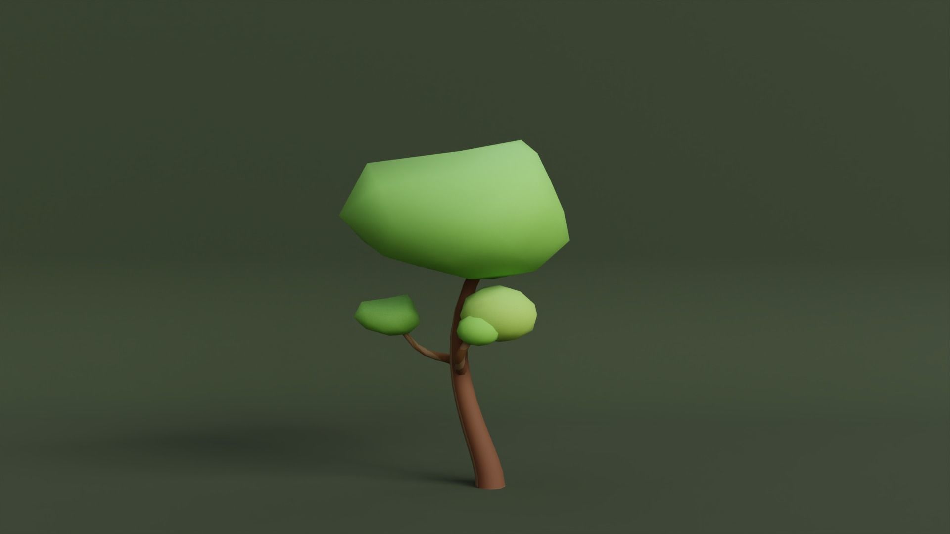 Stylized Tree - Low Poly Assets No 1 Low-poly 3D model Free low-poly 3D model_7