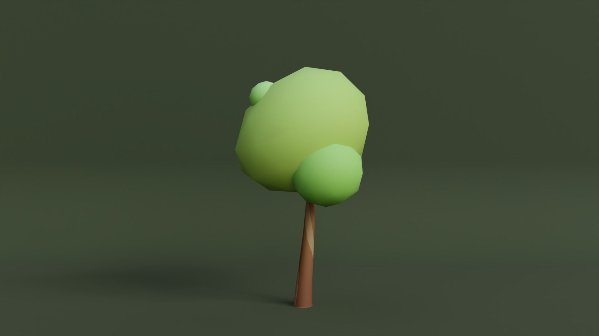 Stylized Tree - Low Poly Assets No 1 Low-poly 3D model Free low-poly 3D model_9