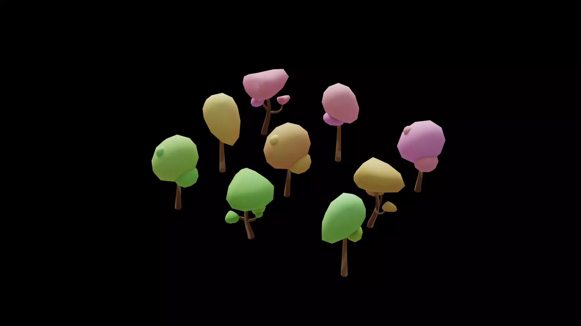 Stylized Tree - Low Poly Assets No 1 Low-poly 3D model Free low-poly 3D model_0