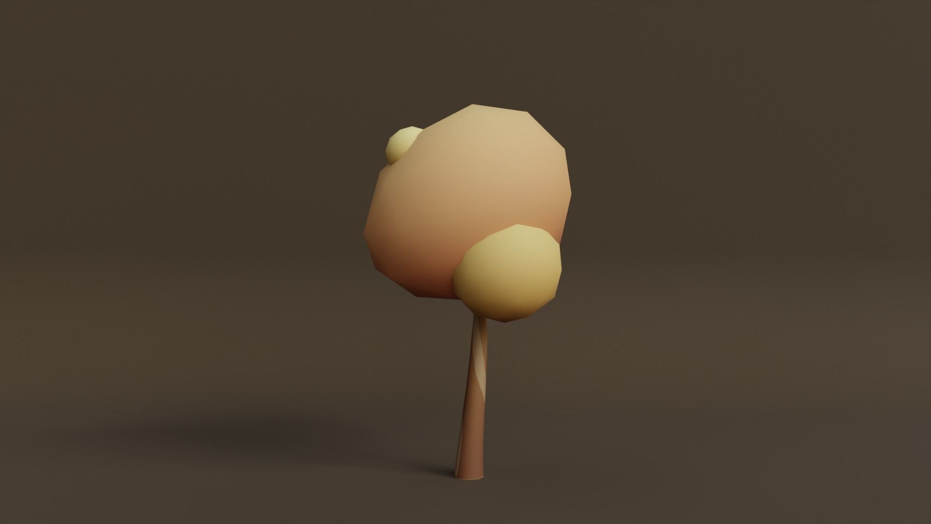 Stylized Tree - Low Poly Assets No 1 Low-poly 3D model Free low-poly 3D model_4