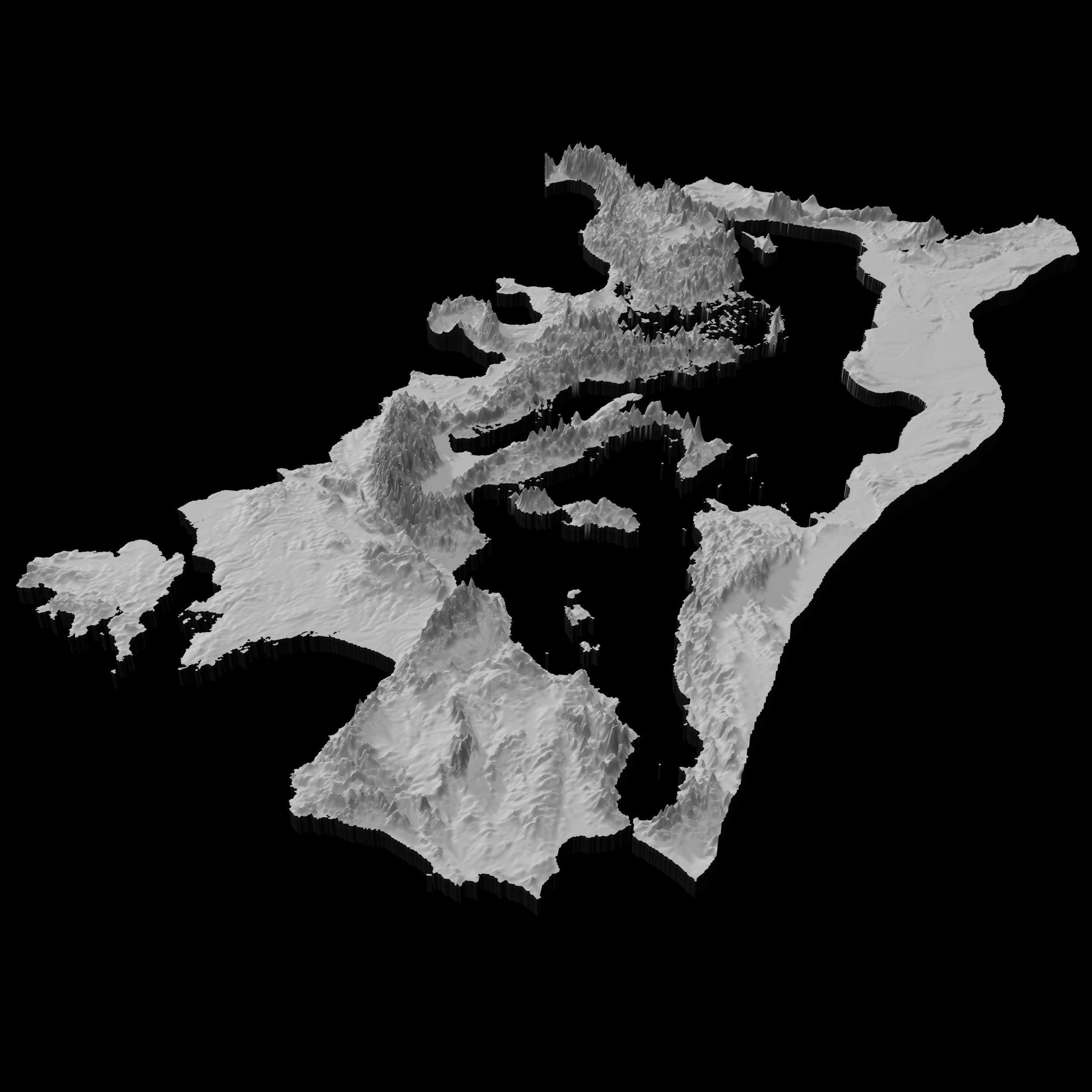 3D Topographical Map of Rome - Roman Empire Terrain 3D print model_4