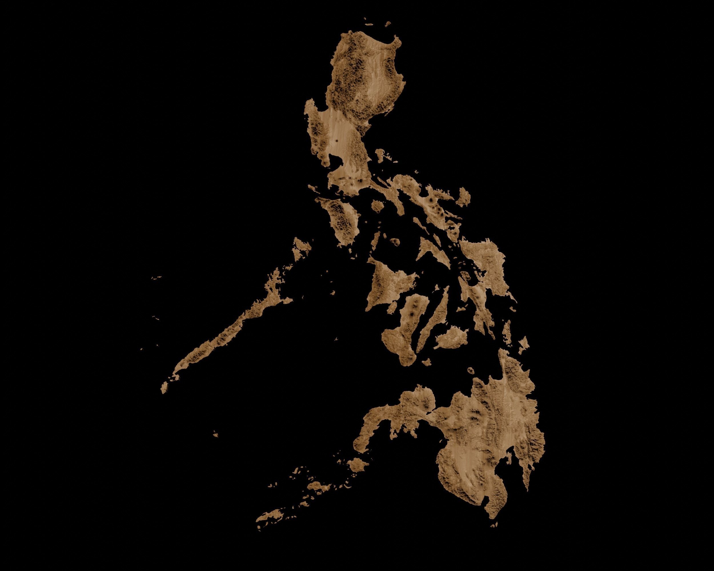 3D Topographical Map of the Philippines 3D print model_2