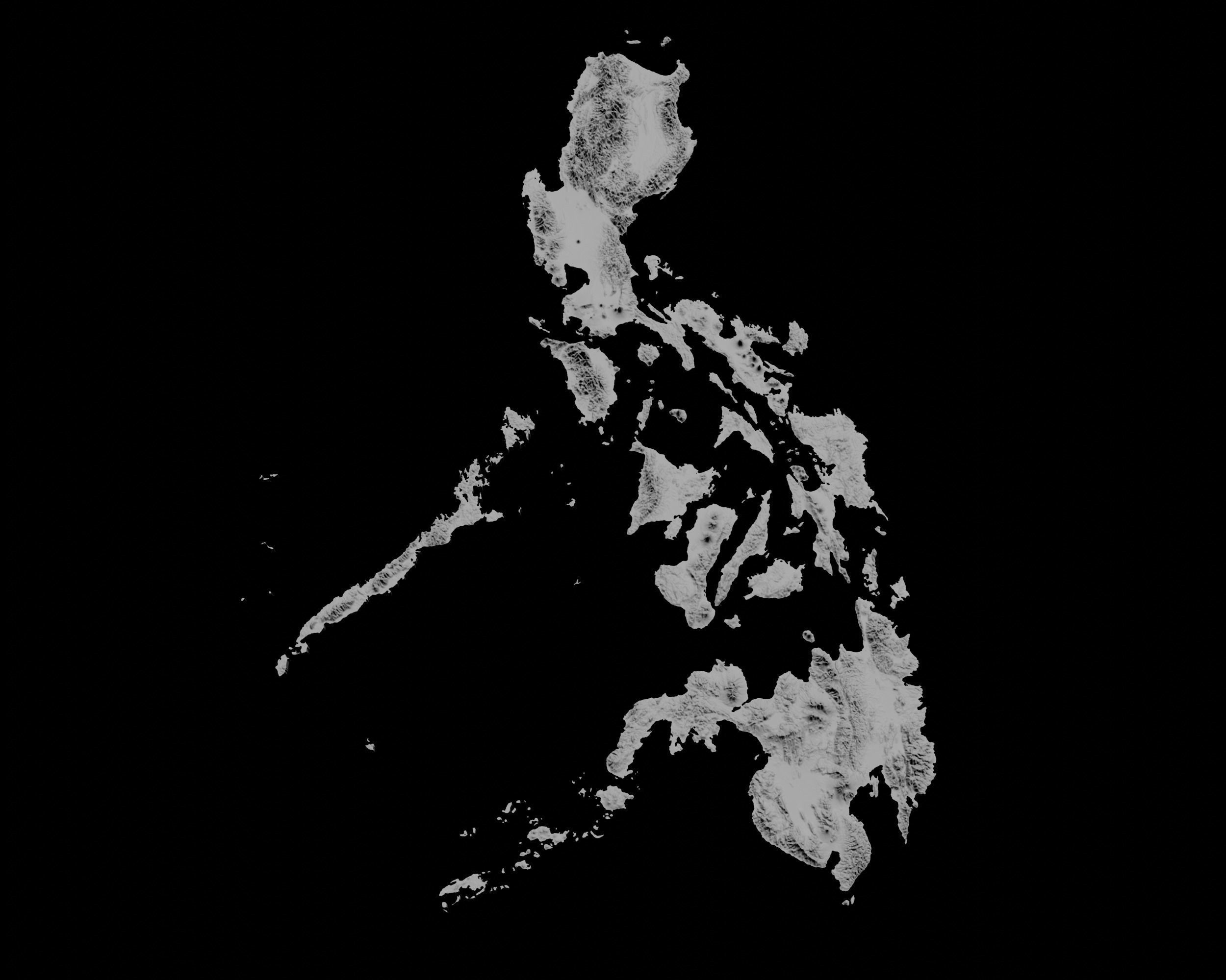 3D Topographical Map of the Philippines 3D print model_3