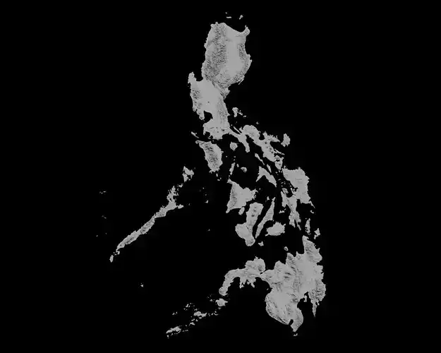 3D Topographical Map of the Philippines 3D print model