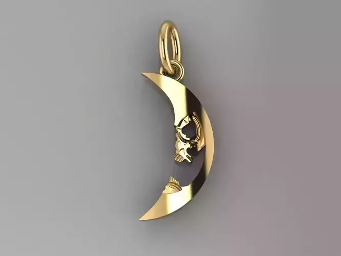 Moon pendant p0012