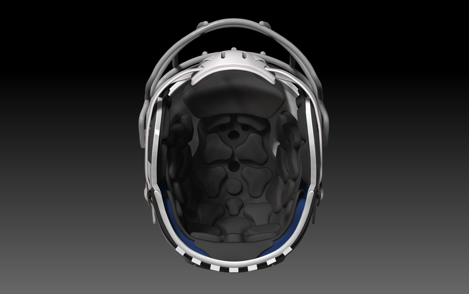 NFL Schutt F7  2 helmet with padding 3D print model_4