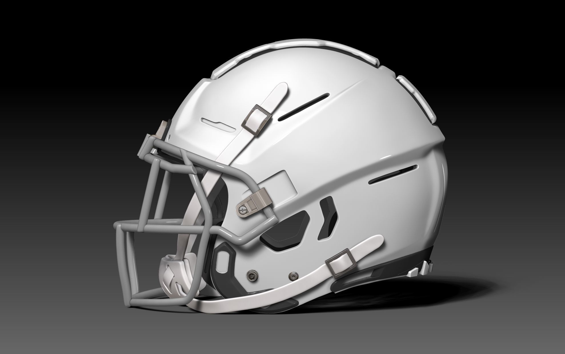 NFL Schutt F7  2 helmet with padding 3D print model_2