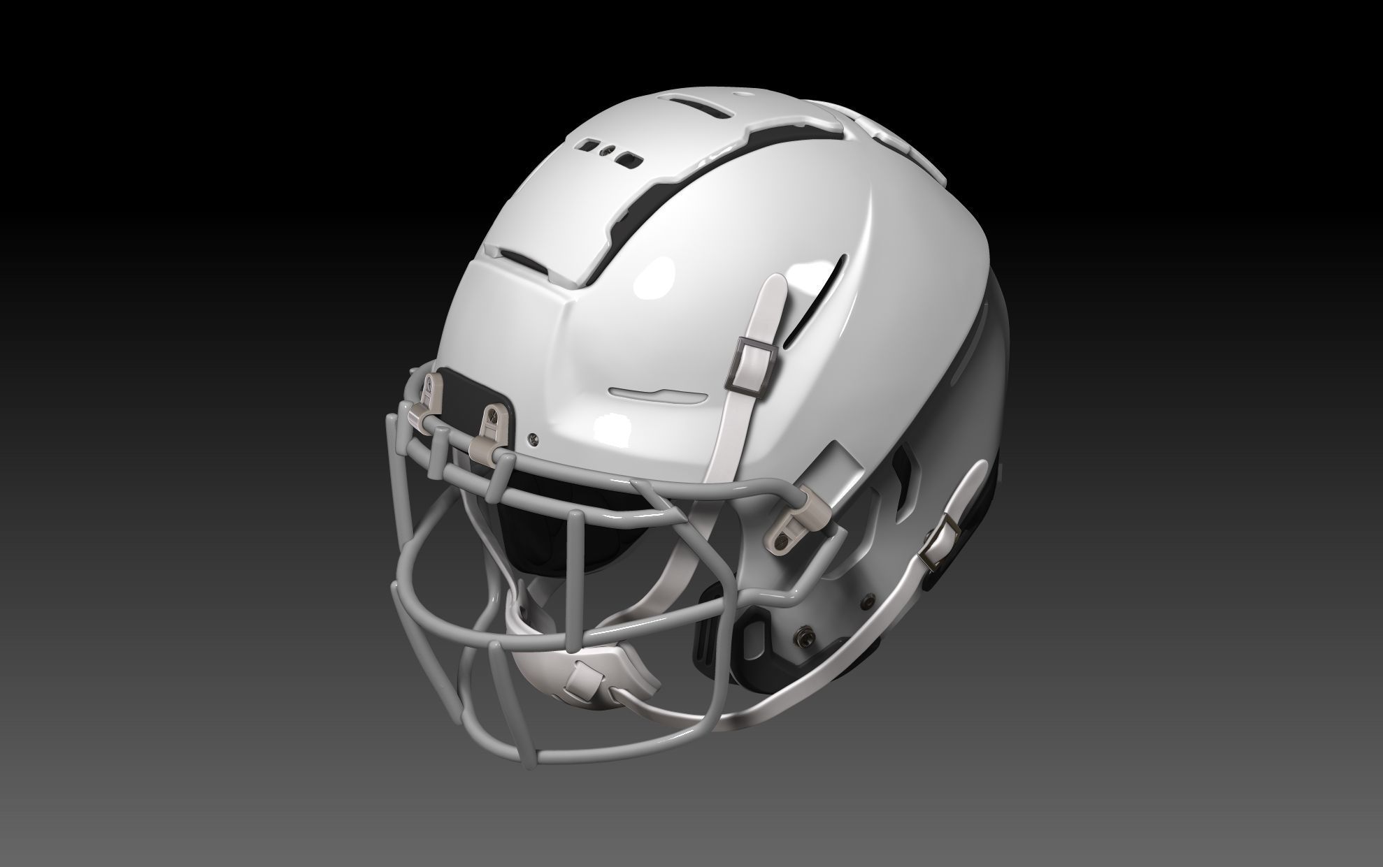 NFL Schutt F7  2 helmet with padding 3D print model_6